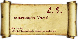 Lautenbach Vazul névjegykártya